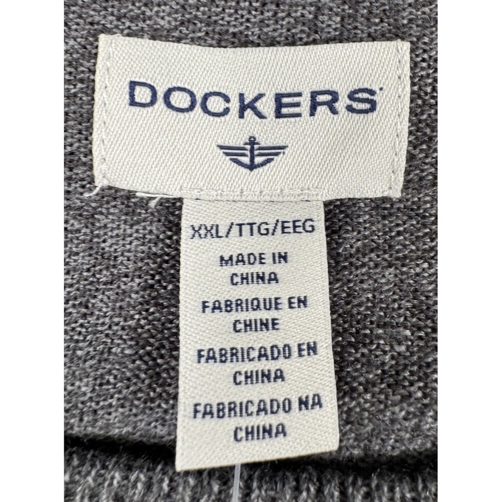 NEW Dockers‎ Mens Fisherman Style Pullover Crewneck Sweater Gray XXL - Picture 5 of 9
